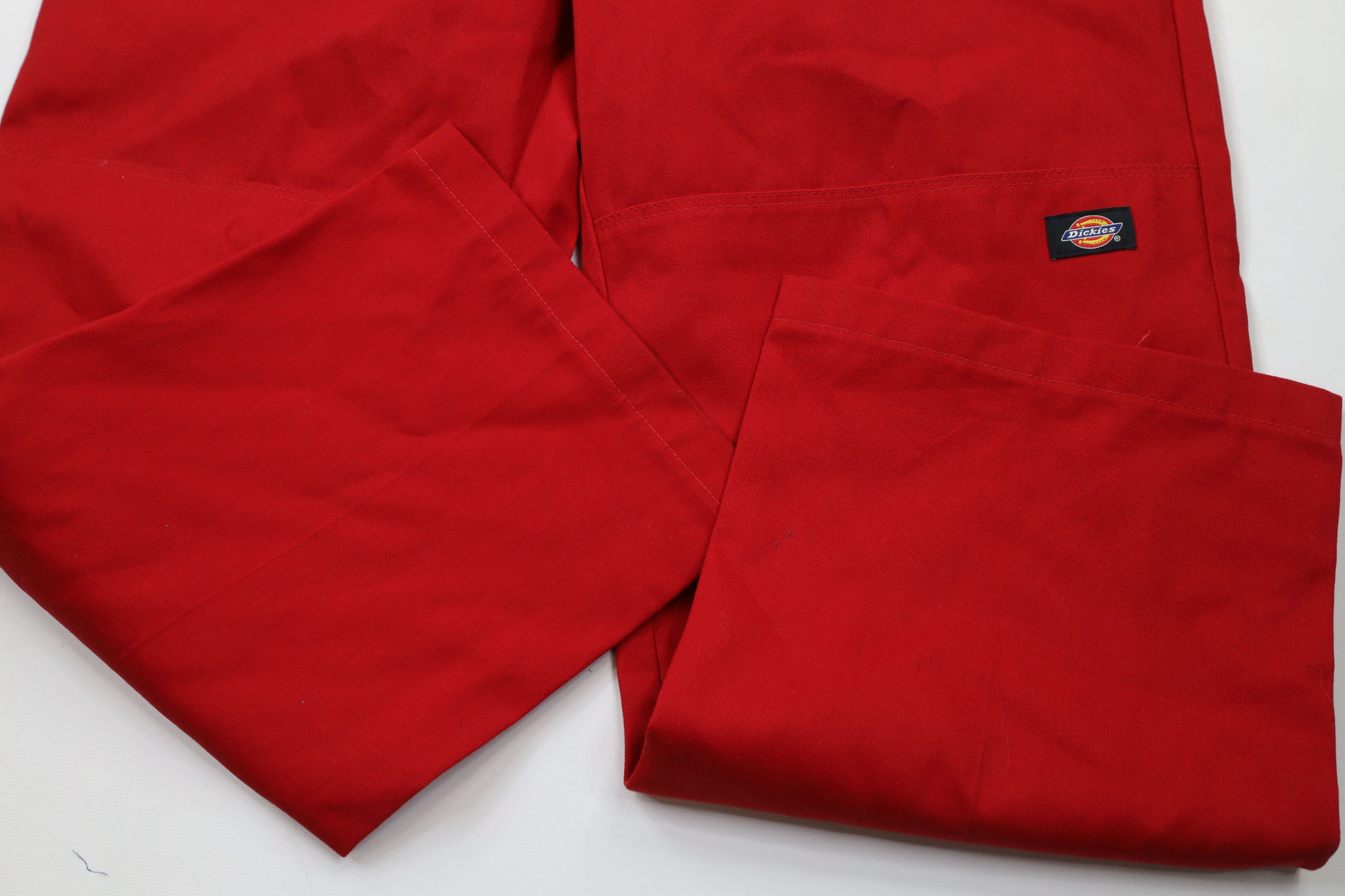 Dickies × Vintage Vintage Dickies Fit Double Knee Wide Leg Work Pants Red Size US 40 / EU 56 - 7 Thumbnail
