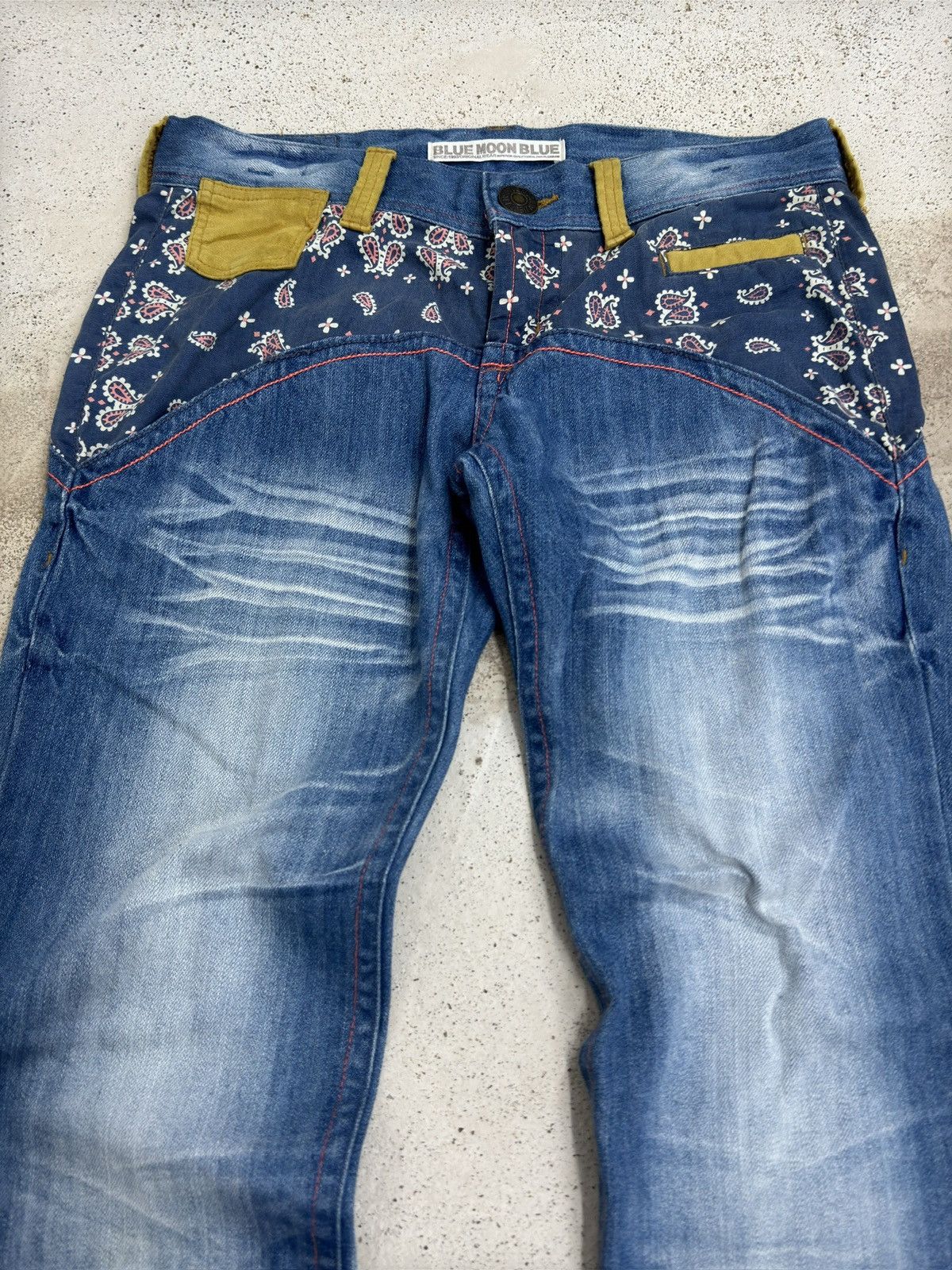Hysteric Glamour Vintage Blue Moon Blue 90s Blue Moon Club Paisley Pocket Size US 32 / EU 48 - 3 Thumbnail