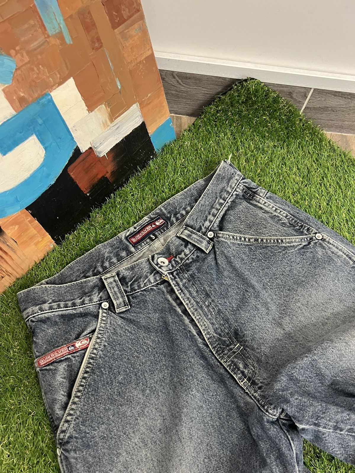 Quiksilver Vintage 90s Quicksilver Denim Jeans S Size Light Wash Mens Size US 28 / EU 44 - 2 Thumbnail