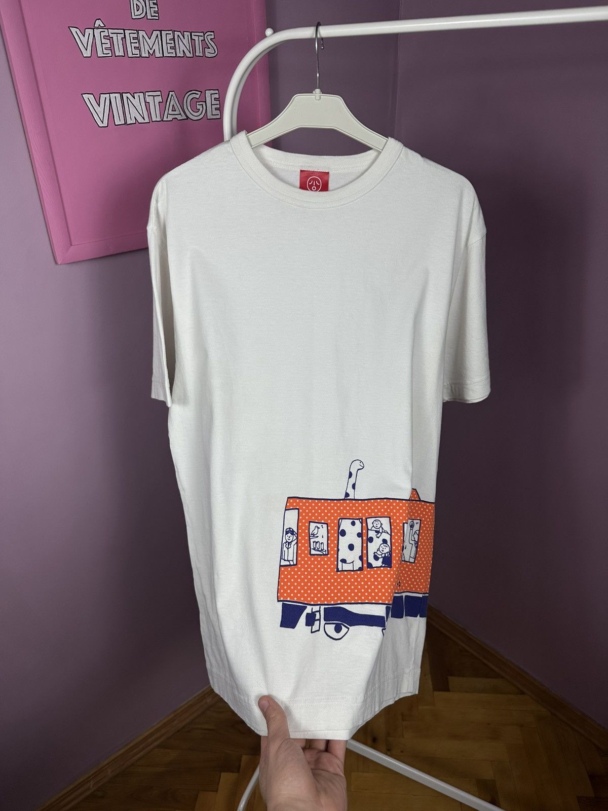 Other Ojico Japan T Shirt Tee White Train Printed Logo Size US M / EU 48-50 / 2 - 6 Thumbnail
