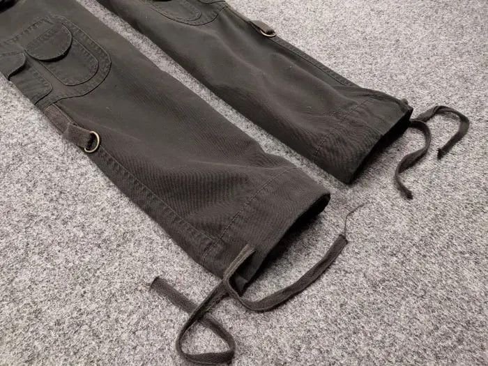 Japanese Brand Vintage 90's Japanese Baggy Multi Pocket Cargo pants Womens Size 32" / US 10 / IT 46 - 10 Thumbnail