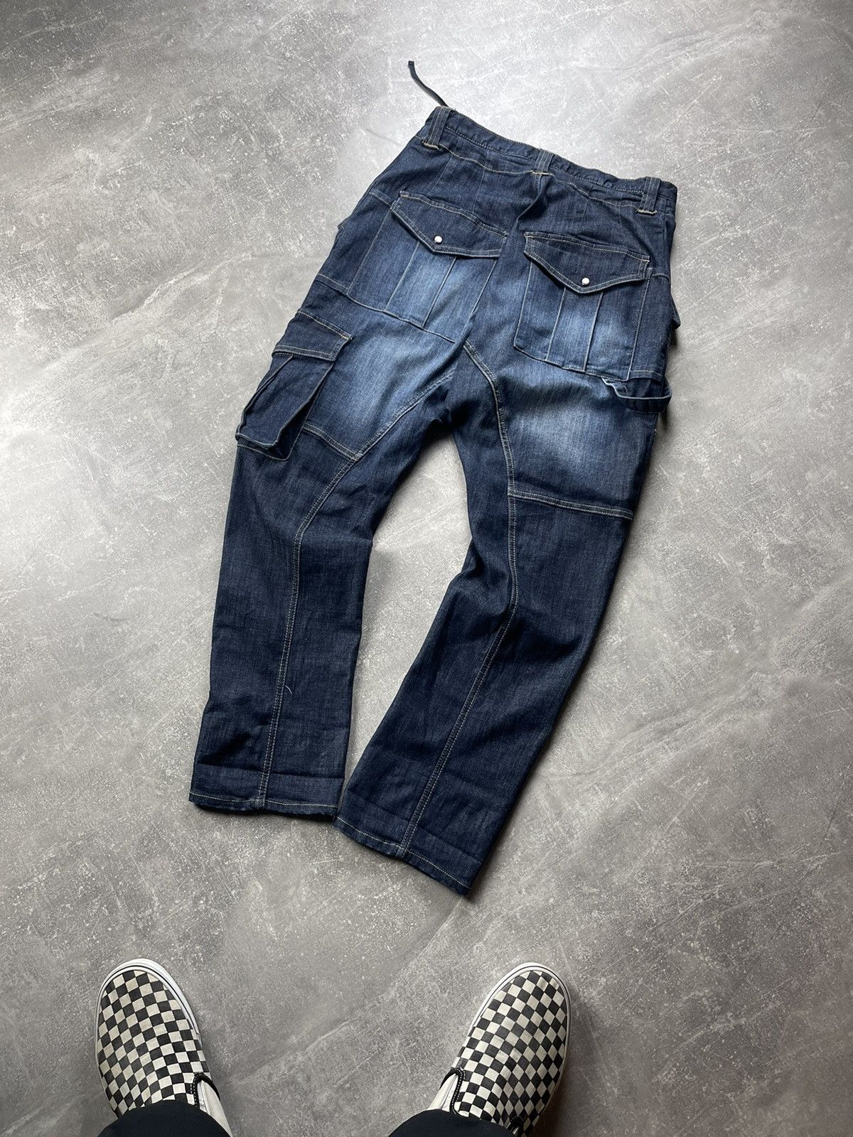 Japanese Brand × PPFM PPFM Archive Slim Japanese Cargo Y2K Biker Jeans Size US 30 / EU 46 - 7 Thumbnail
