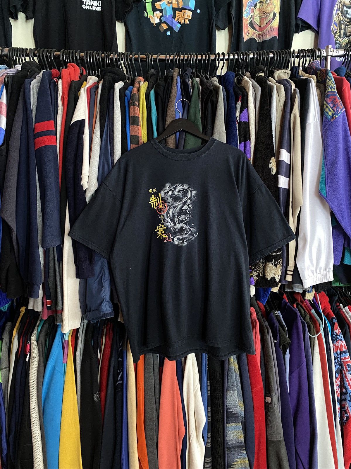 Japanese Brand VINTAGE JAPANESE DRAGON TRIBAL BAGGY FADED T-SHIRT Y2k Size US XXL / EU 58 / 5 - 1 Thumbnail