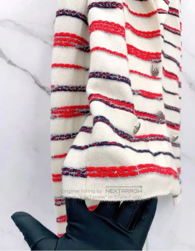 Chanel Chanel Multicolor Cotton Blend Long Sleeve Sweater . Size S / US 4 / IT 40 - 6 Thumbnail