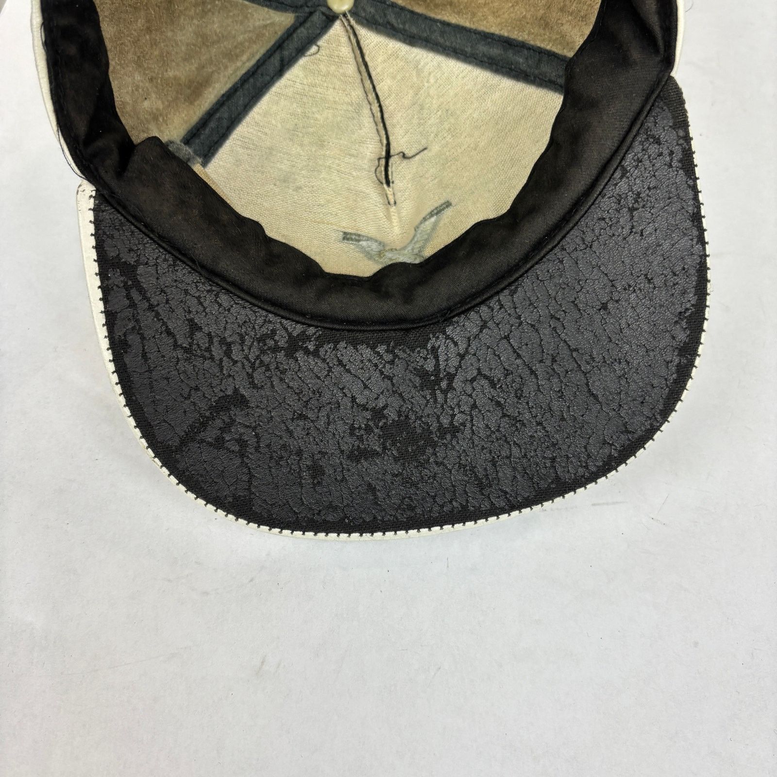 Vintage VTG Malcolm X Suede Leather Panel Baseball Adjustable Hat Size ONE SIZE - 10 Thumbnail