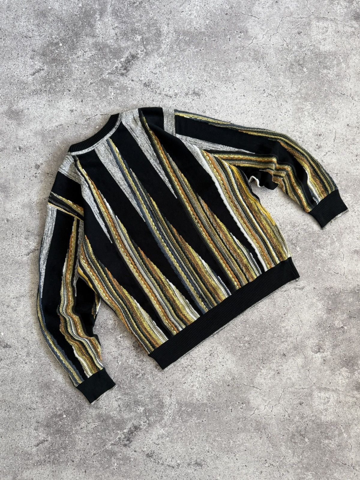 Carlo Colucci Carlo Colucci Multi-Color Abstract 3D Knit Pull Sweater Size US L / EU 52-54 / 3 - 8 Thumbnail