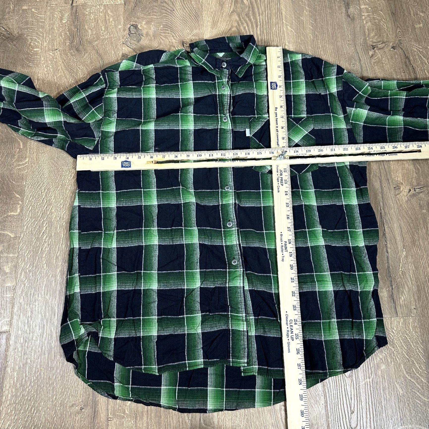 Levi's Levi's Shirt Button-Up Long Sleeve Cotton Plaid Green Blue L Men Size US L / EU 52-54 / 3 - 2 Thumbnail