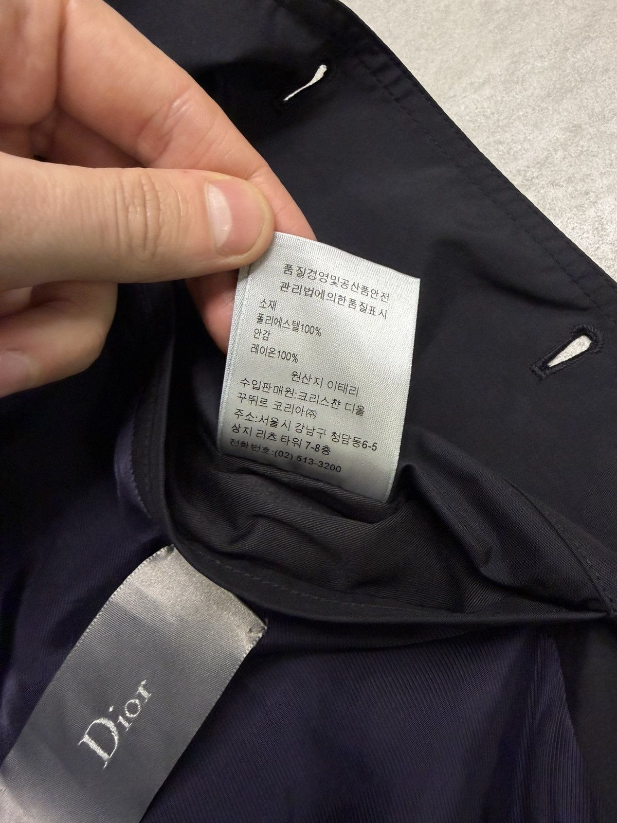 Dior Authentic Dior Men’s Navy Bomber Jacket Size 52 Button Front Size US L / EU 52-54 / 3 - 11 Thumbnail