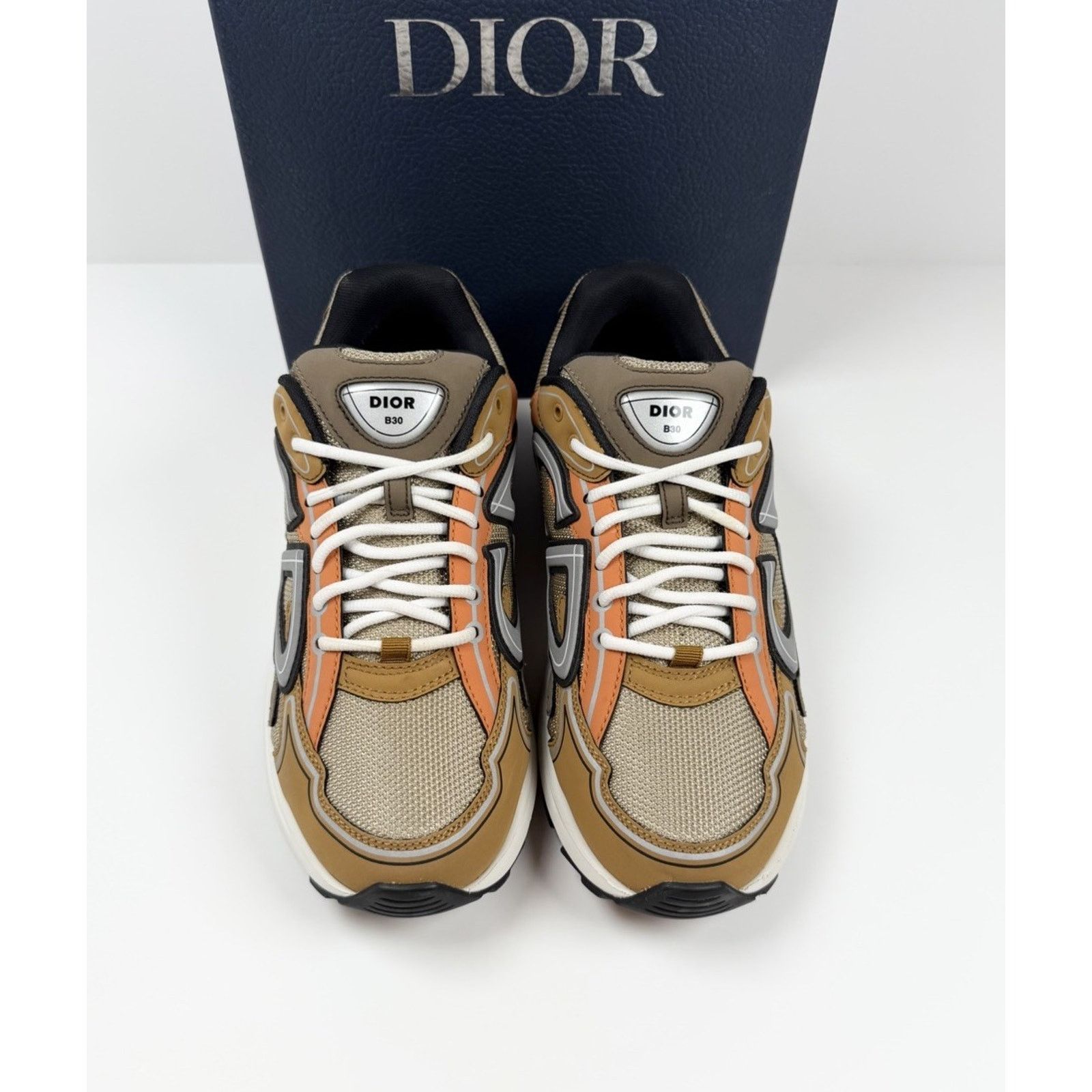 Dior Size 43EU/10US - Dior B30 Brown Orange Sneakers Size US 10 / EU 43 - 3 Thumbnail