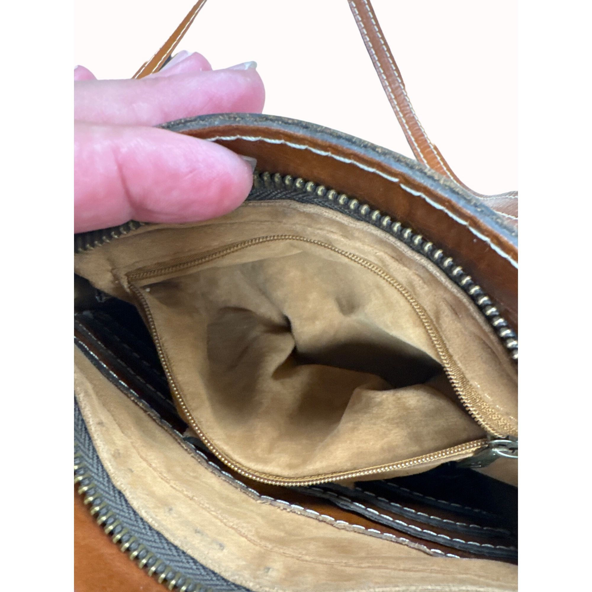 Patricia Nash Patricia Nash Italian Women’s Brown Leather Purse/Crossbody Size ONE SIZE - 9 Thumbnail