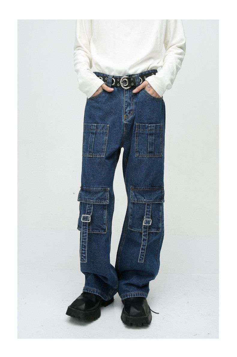 Japanese Brand × Jean Multi Pocket Patchwork Jeans Size US 31 - 1 Thumbnail