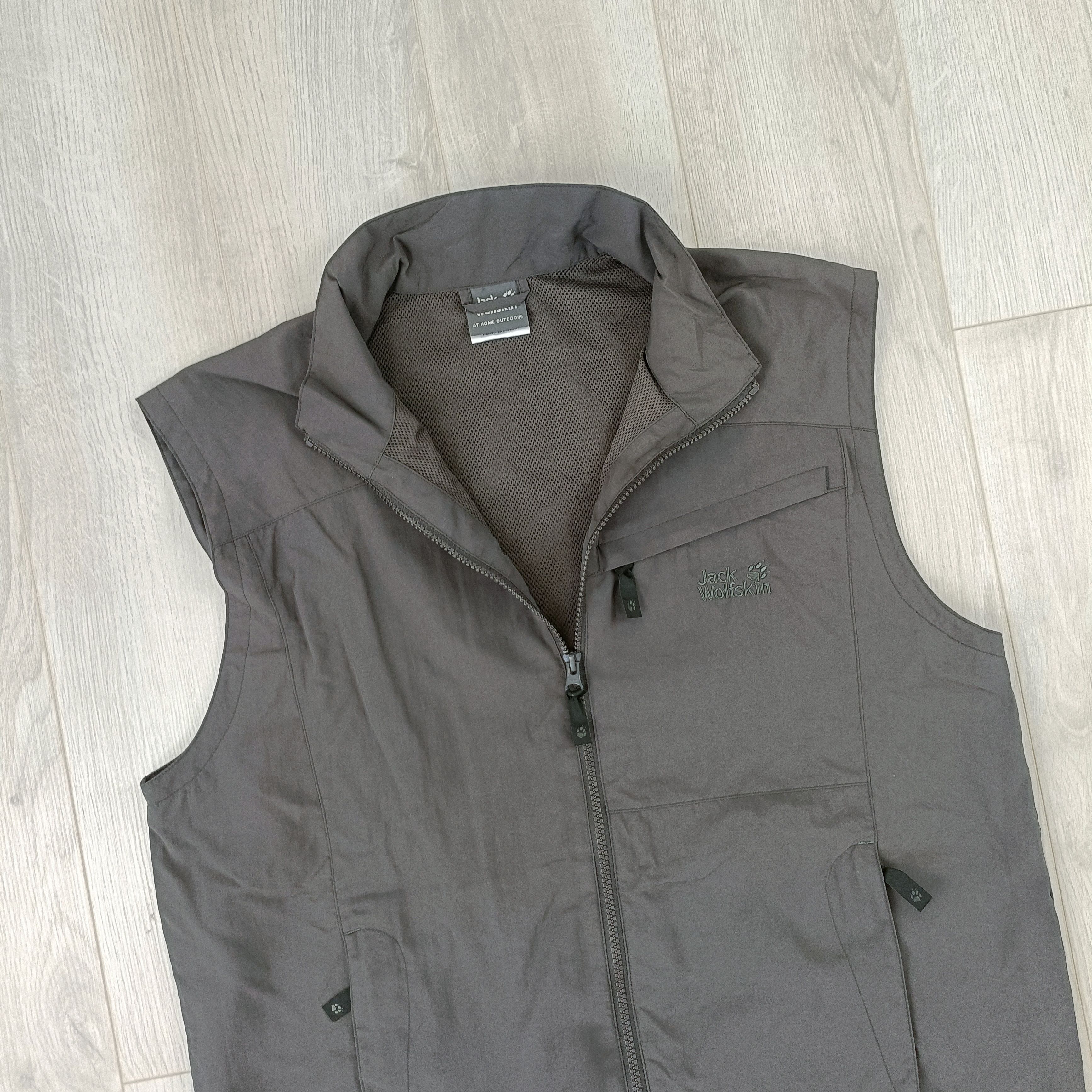 Jack Wolfskin Men's Gray Full Zip Vest Gilet ! Size US L / EU 52-54 / 3 - 2 Thumbnail