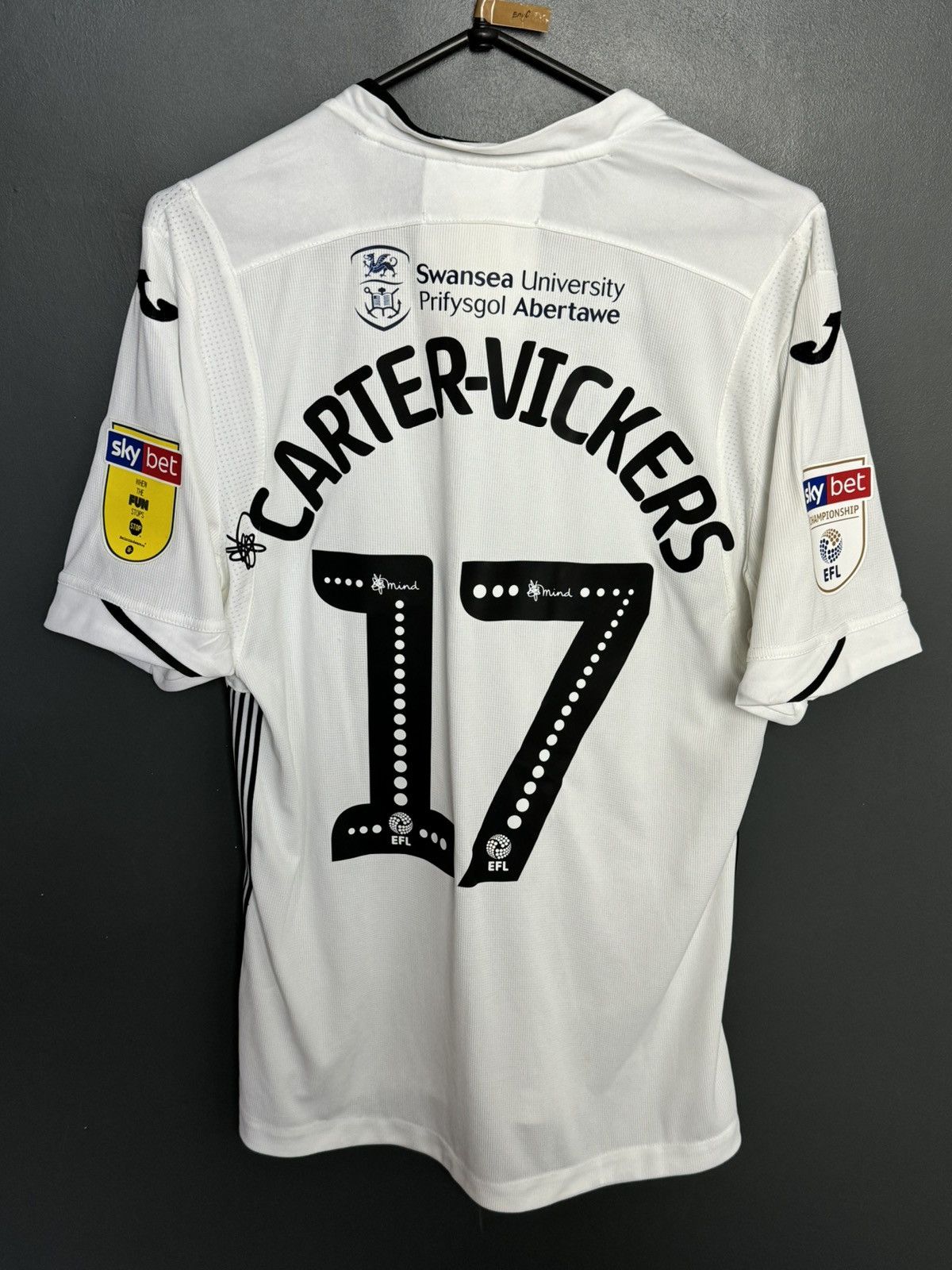 Joma Swansea City 18/19 Home Carter-Vickers Football Jersey Size US L / EU 52-54 / 3 - 1 Thumbnail