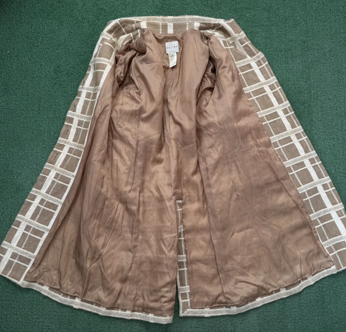 Celine Celine Wool & Mohair Coat Beige Vintage Size L / US 10 / IT 46 - 3 Thumbnail