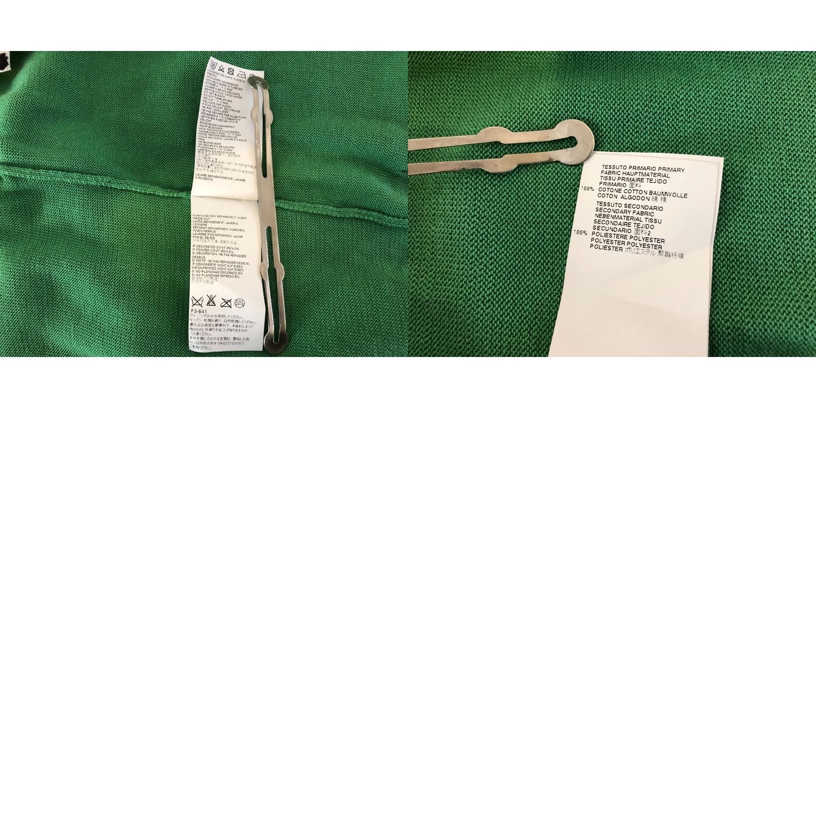 Just Cavalli Just Cavalli Women Top Cotton Green S 3/4 Sleeve Button-Up Knit Casual Modern Regular Fit Size S / US 4 / IT 40 - 9 Thumbnail