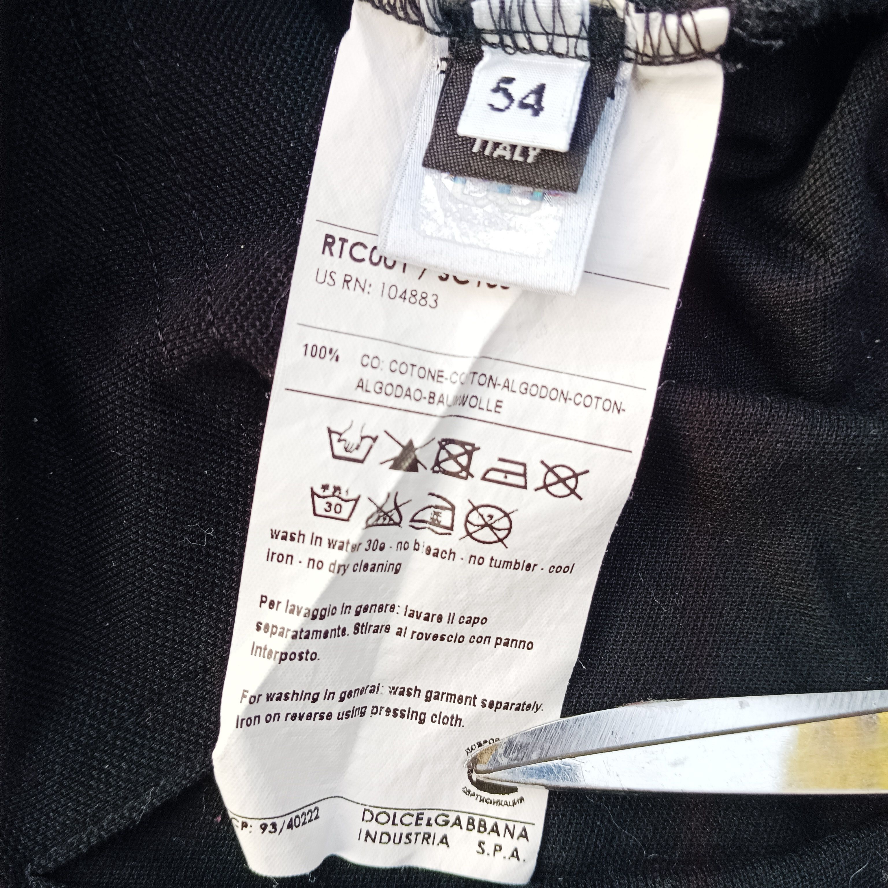 Designer × Dolce & Gabbana dolce gabbana longsleeve polo navy blue Size US XL / EU 56 / 4 - 4 Thumbnail