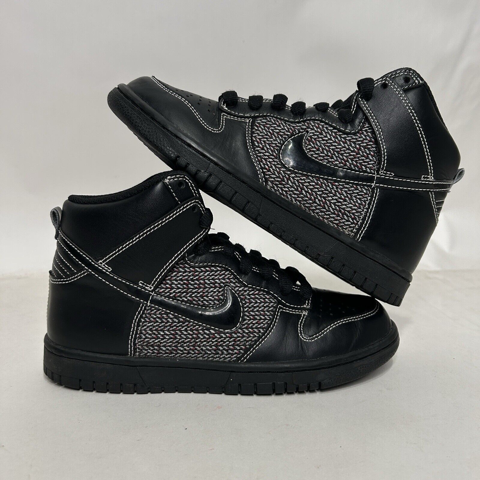 Nike Nike Dunk High WMNS “Tweed Herringbone” 2024 Size US 7 / IT 37 - 1 Thumbnail
