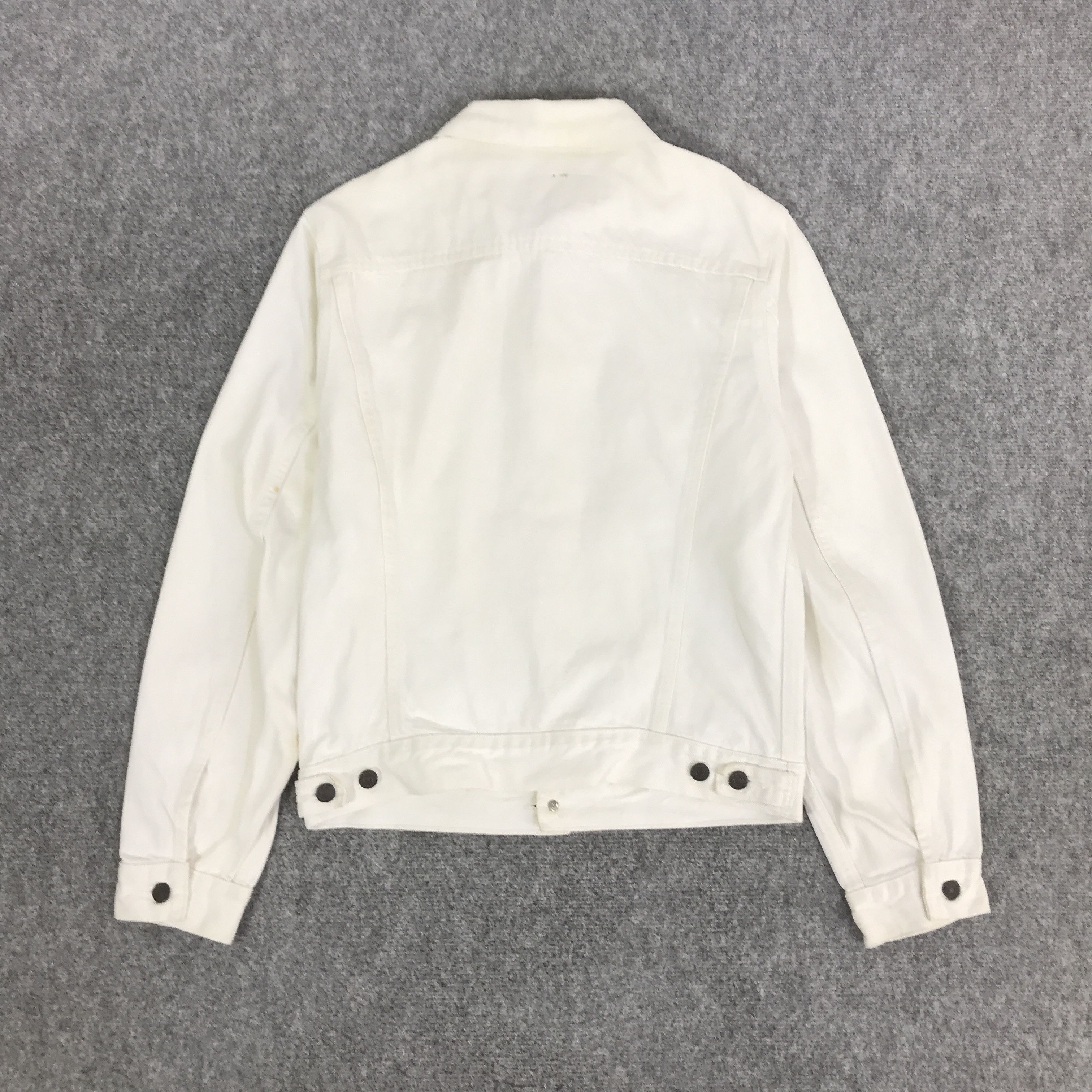 Levi's Vintage Clothing LEVIS STRAUSS TRACKER WHITE DENIM JACKET K84B17 Size US L / EU 52-54 / 3 - 3 Thumbnail