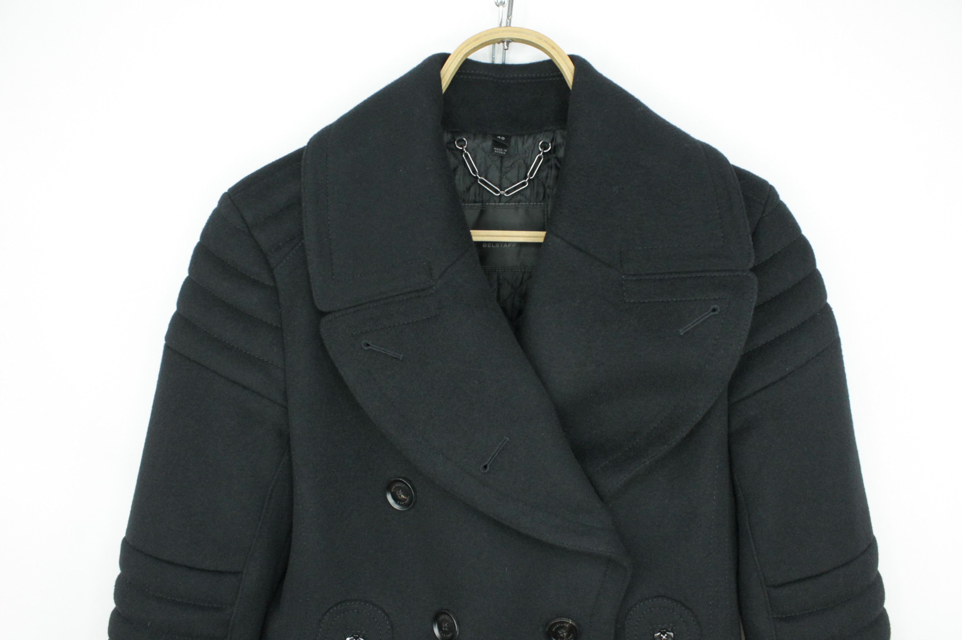 Belstaff Belstaff Women's Croft Wool Cashmere Peacoat in Black Size M / US 6-8 / IT 42-44 - 7 Thumbnail