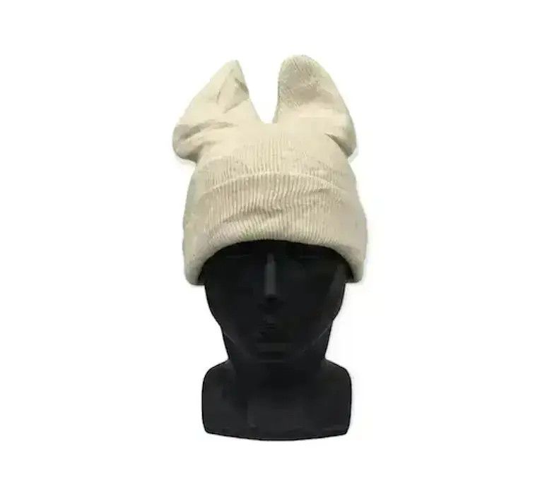 Japanese Brand Devil Horn Plain Beanie Hat