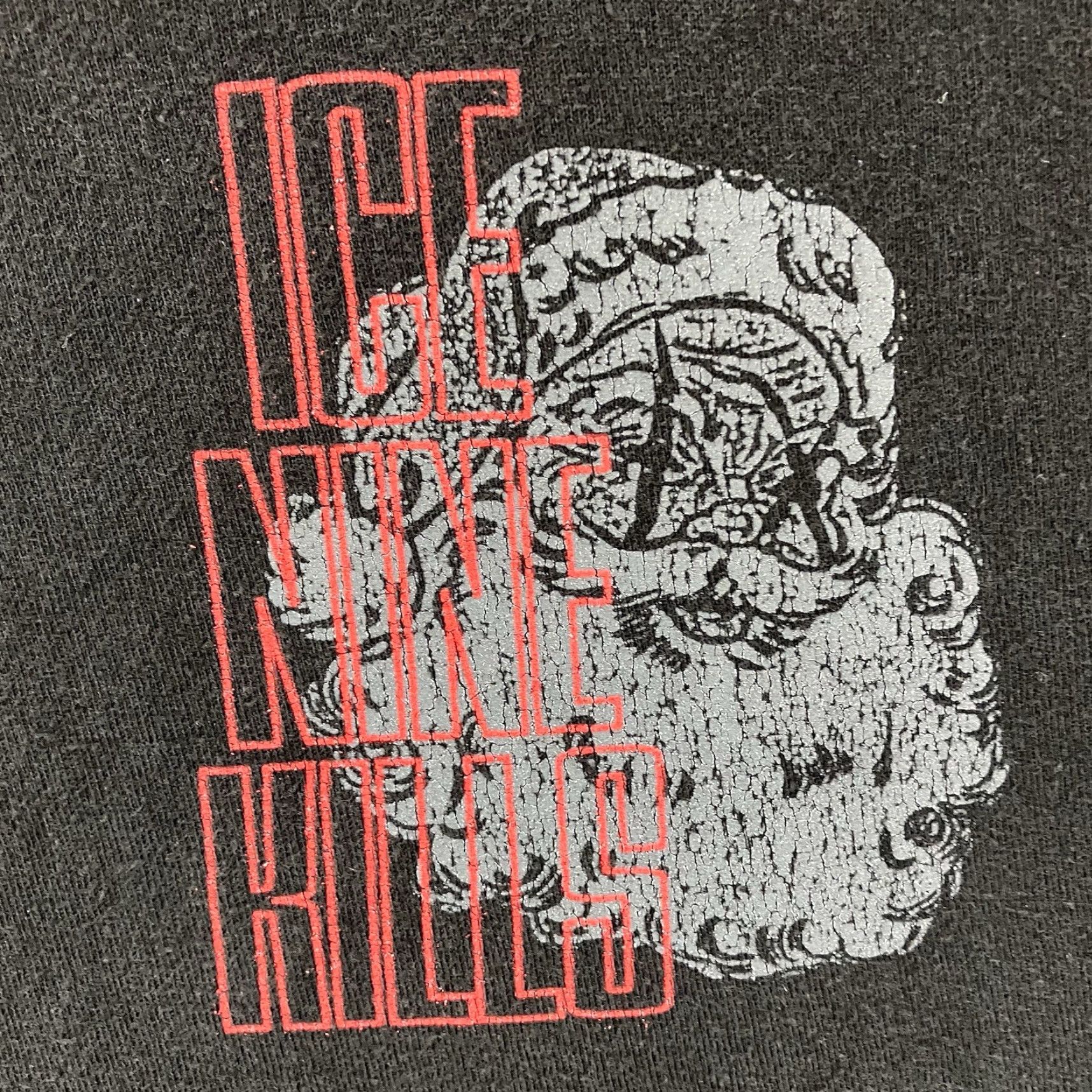 Vintage Ice Nine Kills Shirt Black Santa Claus Graphic Print Short Sleeve Crew Neck Regular Fit Cotton Size US L / EU 52-54 / 3 - 4 Thumbnail