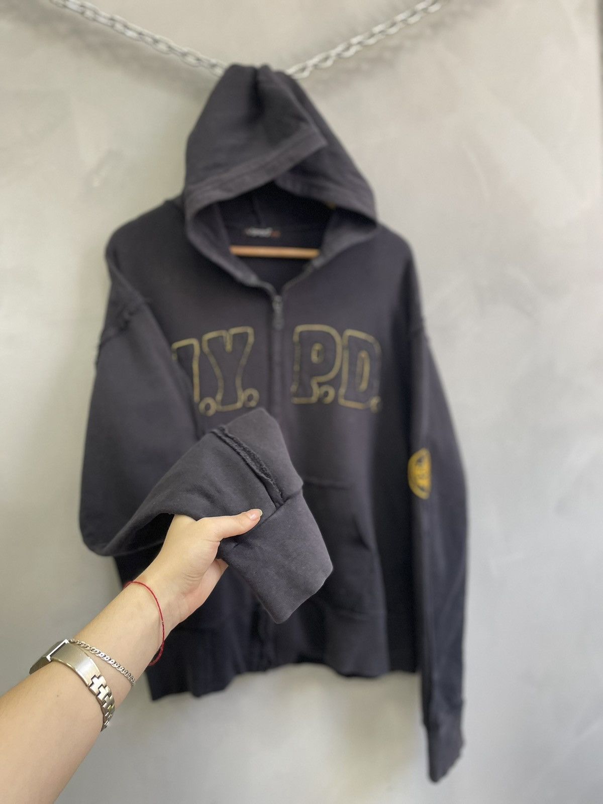 Diesel Vintage lgb style Police N.Y.P.D. Boxy hoodie y2k Size US L / EU 52-54 / 3 - 7 Thumbnail
