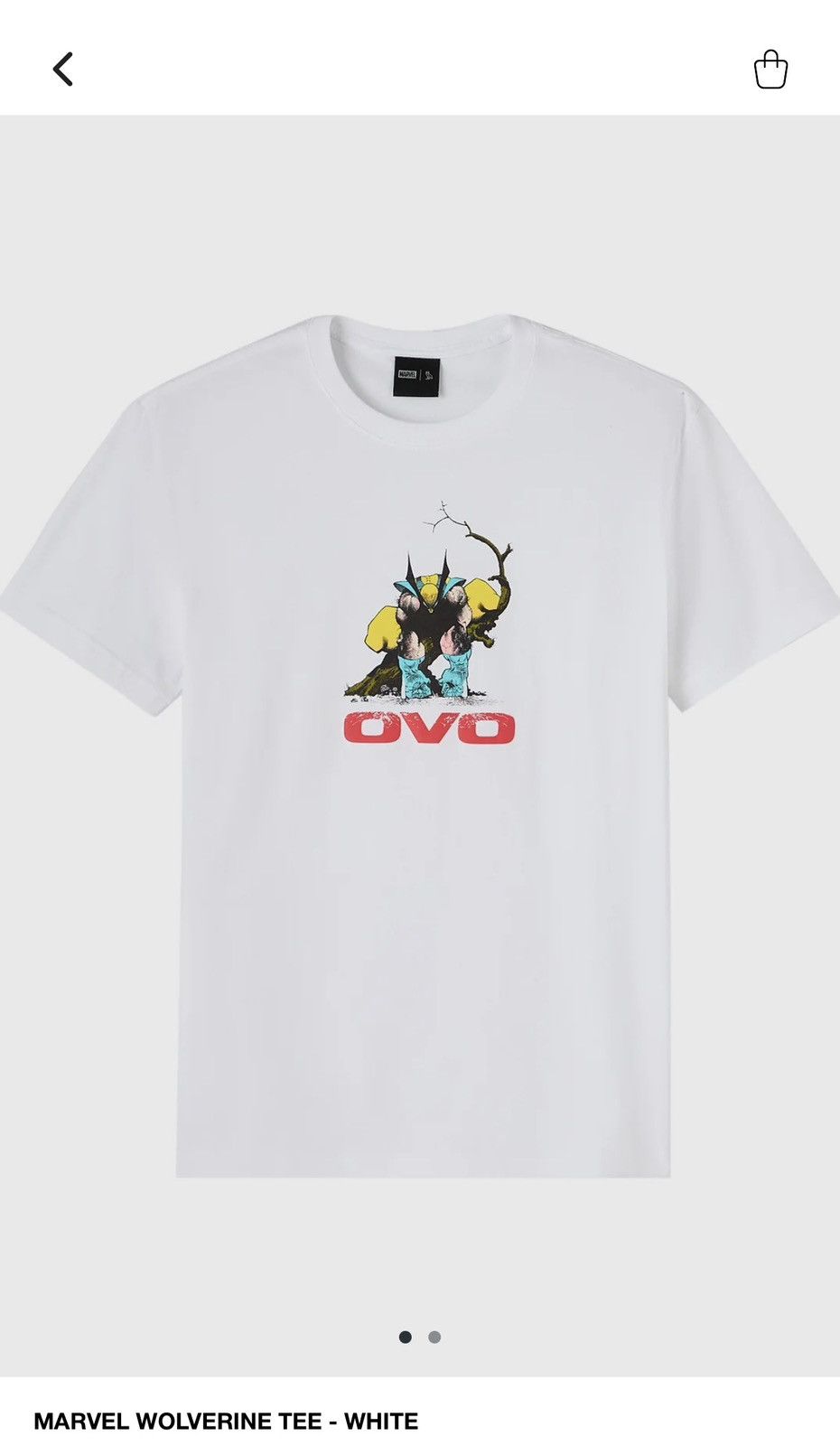 OVO X MARVEL Wolverine T-shirt