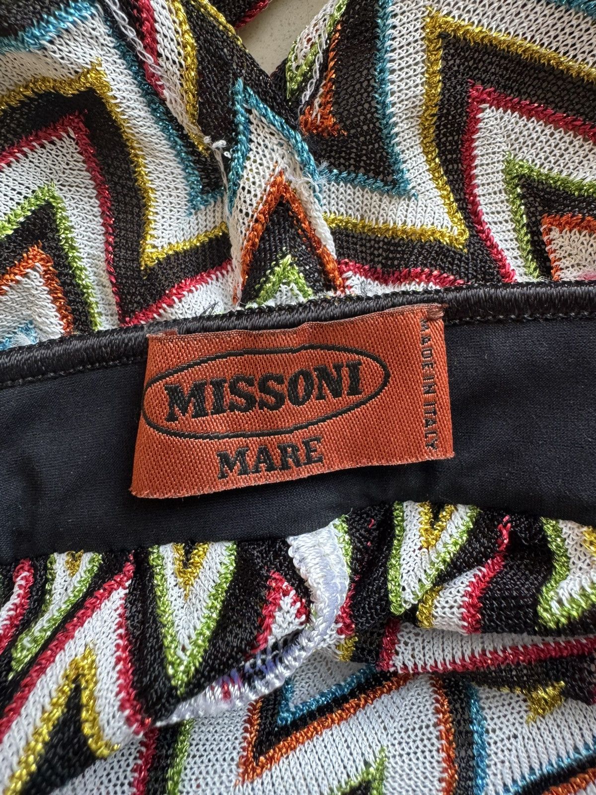Missoni Missoni Mare Rainbow & Black Zigzag Romper, Size 42 Size 28" / US 6 / IT 42 - 11 Thumbnail