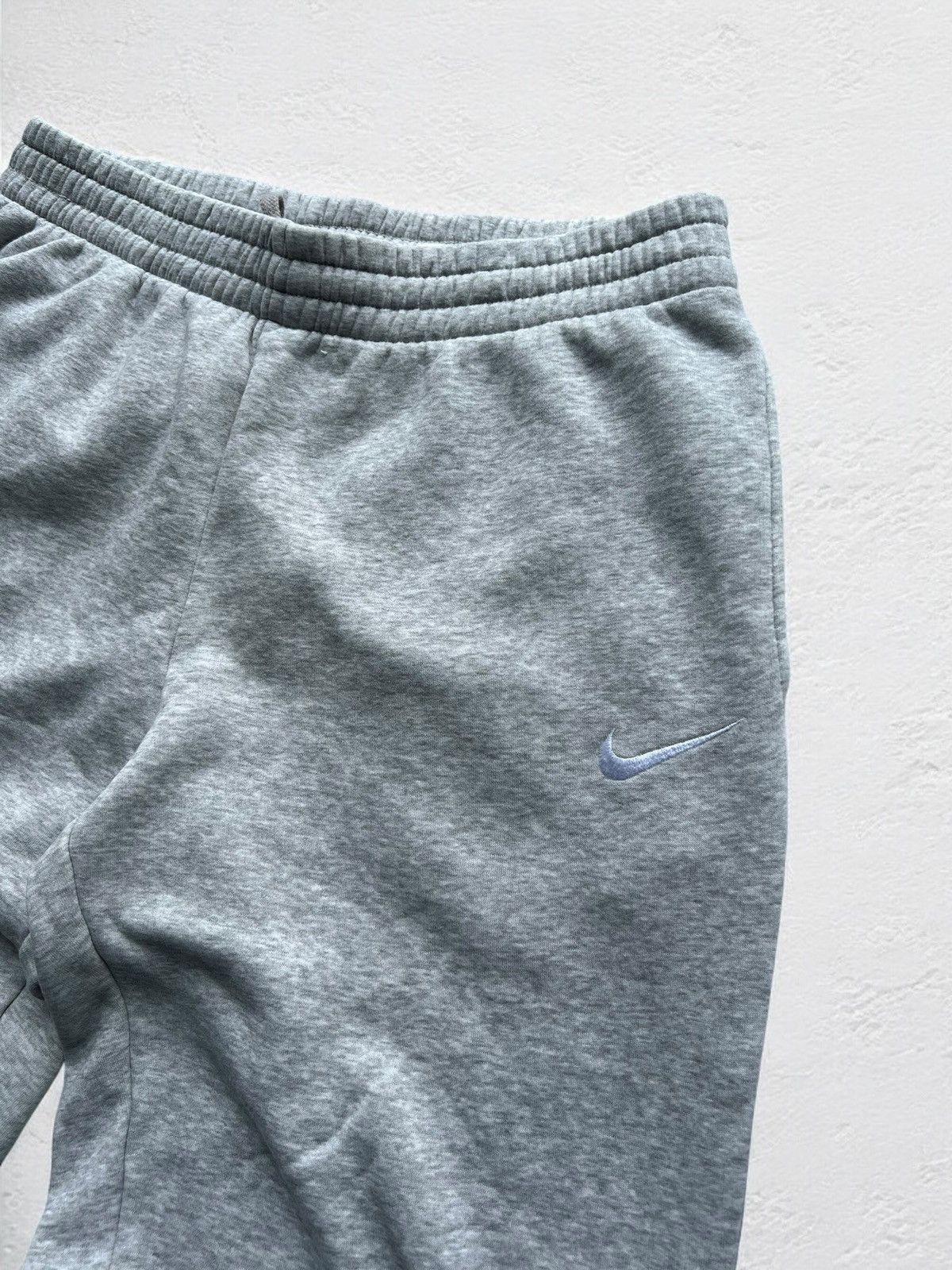 Adidas × Nike NIKE GREY SWEATPANTS HEAVY COTTON TRACK PANTS VINTAGE WIDE Size US 34 / EU 50 - 4 Thumbnail