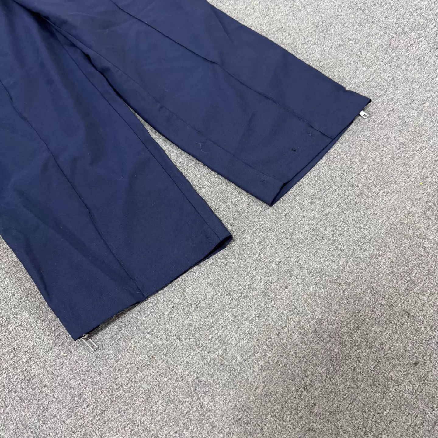 Maison Margiela MM Navy Blue Wool Zip Trousers Pouch 48 99New Size US 32 / EU 48 - 4 Thumbnail