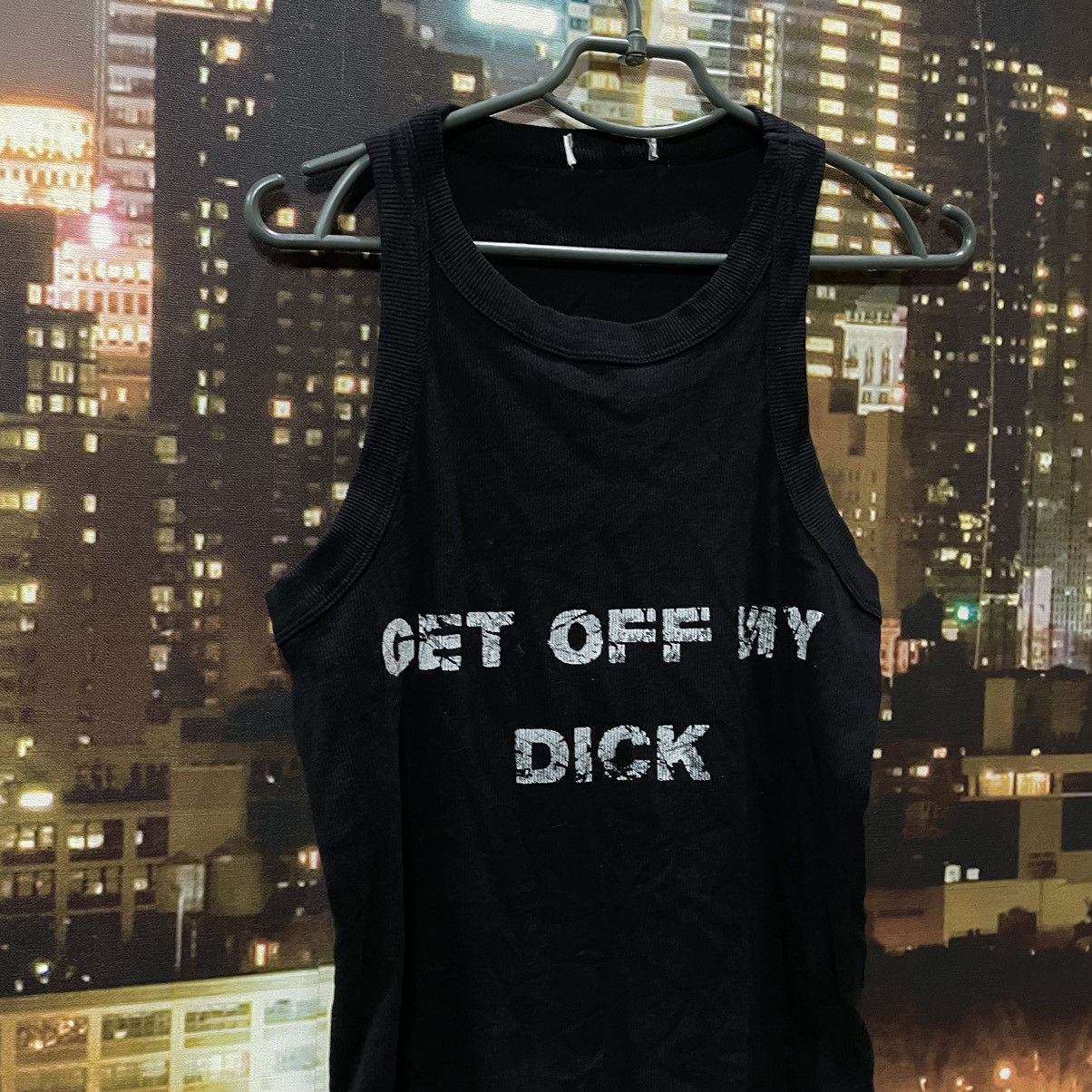 Vintage Vintage 90s Graphic Tank Top Streetwear Oversized Black M Size US M / EU 48-50 / 2 - 2 Thumbnail