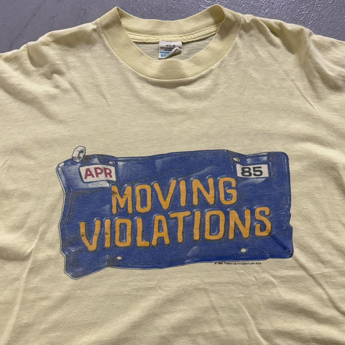 image of Movie Vintage 1985 Moving Violations in Yellow, Men's (Size Large)