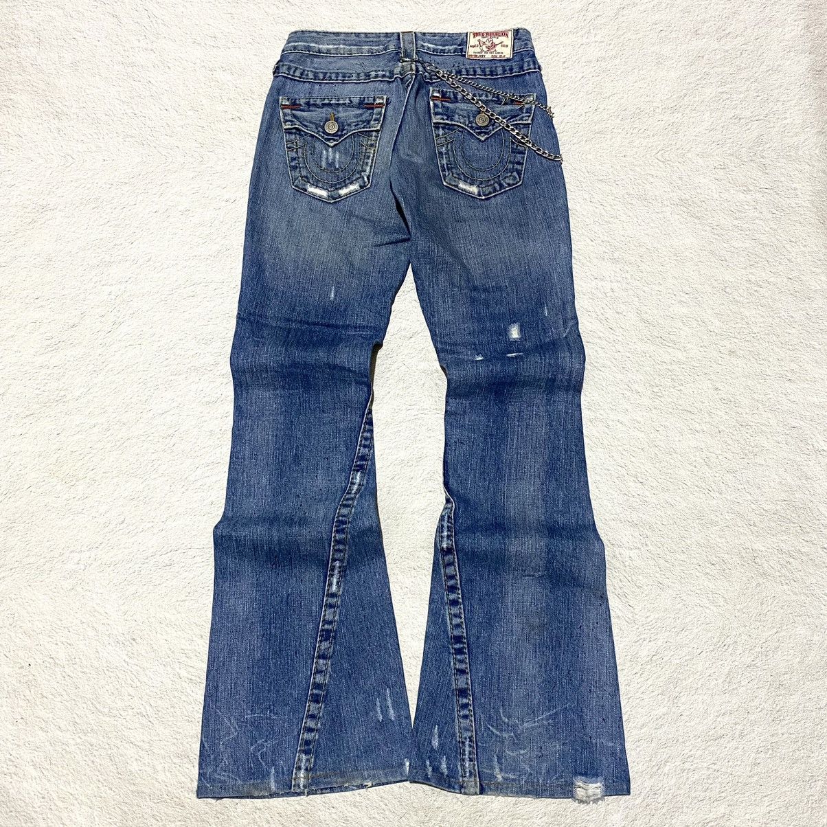 True Religion 🔥RARE🔥 Vintage 2000s True Religion Flared Jeans Size 25" / US 0 / IT 36 - 1 Thumbnail