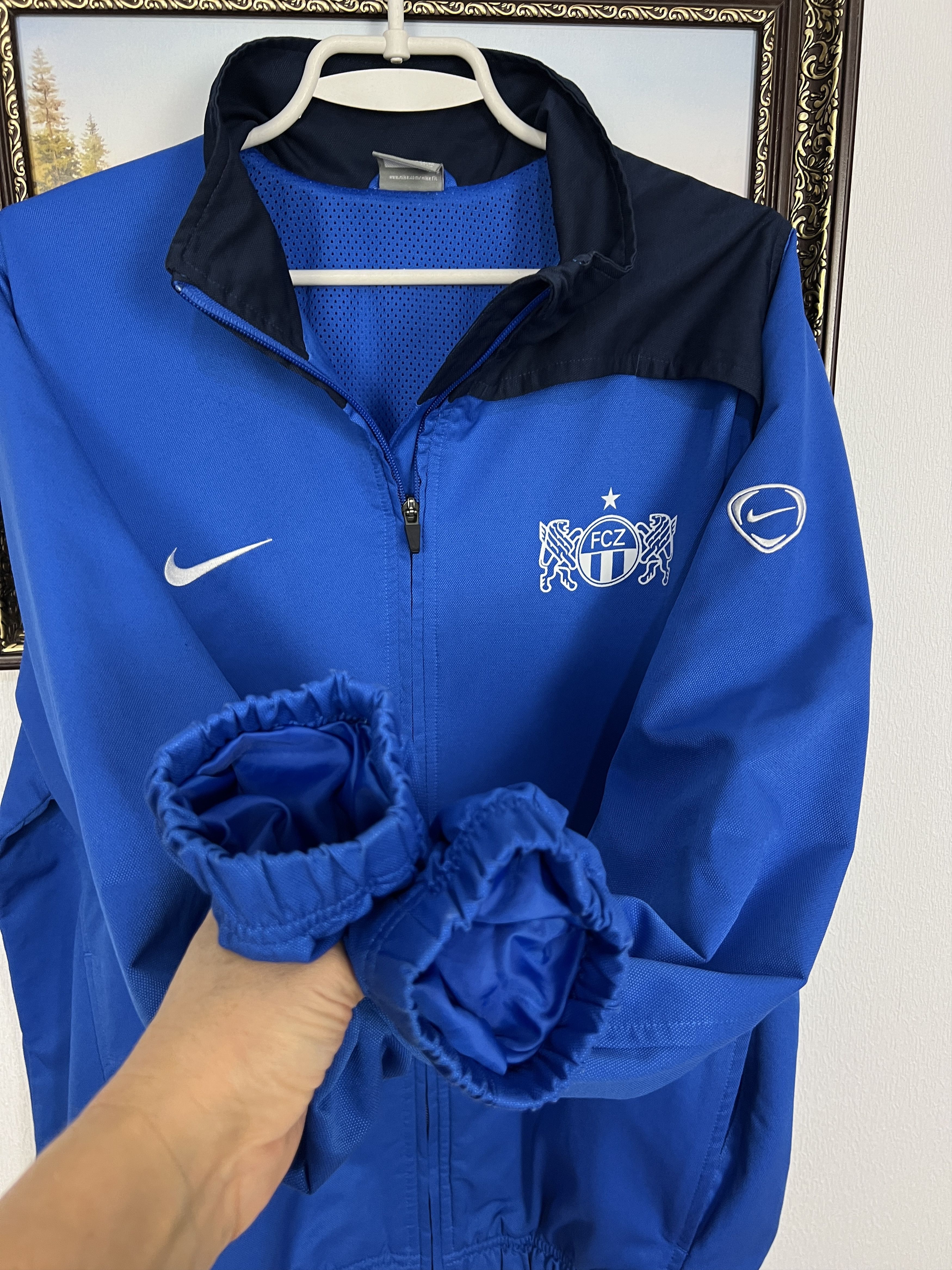 Nike Vintage Zurich Football Jacket Soccer Track Top Zip Rare Size US M / EU 48-50 / 2 - 6 Thumbnail