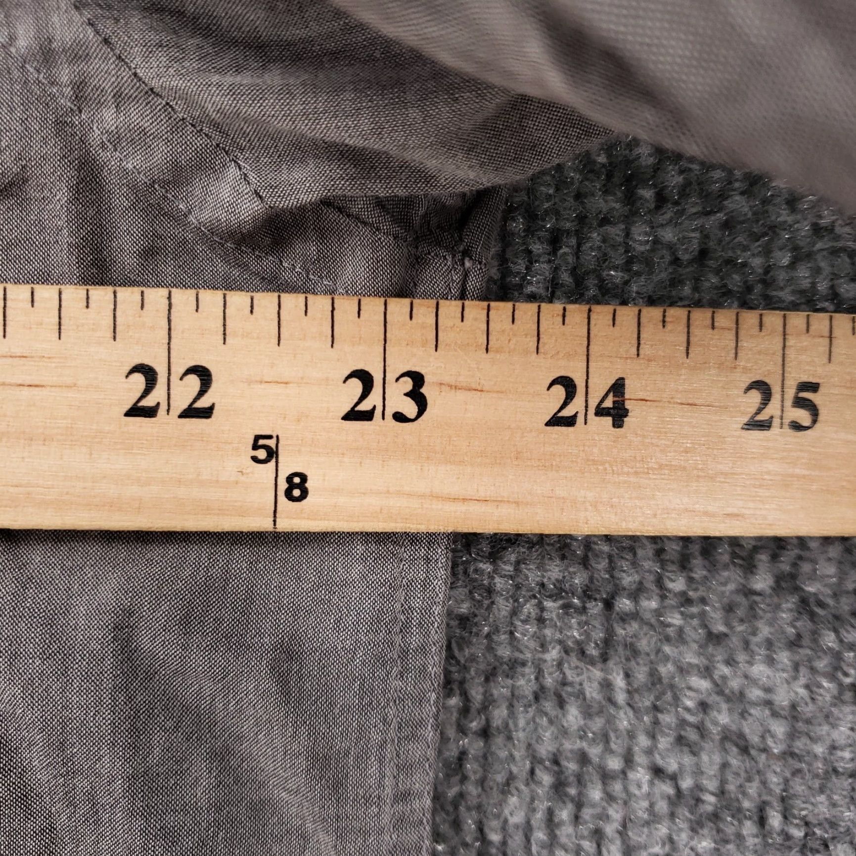 Express Express Shirt Mens L Large Casual Button-Up Gray Solid Long Sleeves Cotton Size US L / EU 52-54 / 3 - 6 Thumbnail