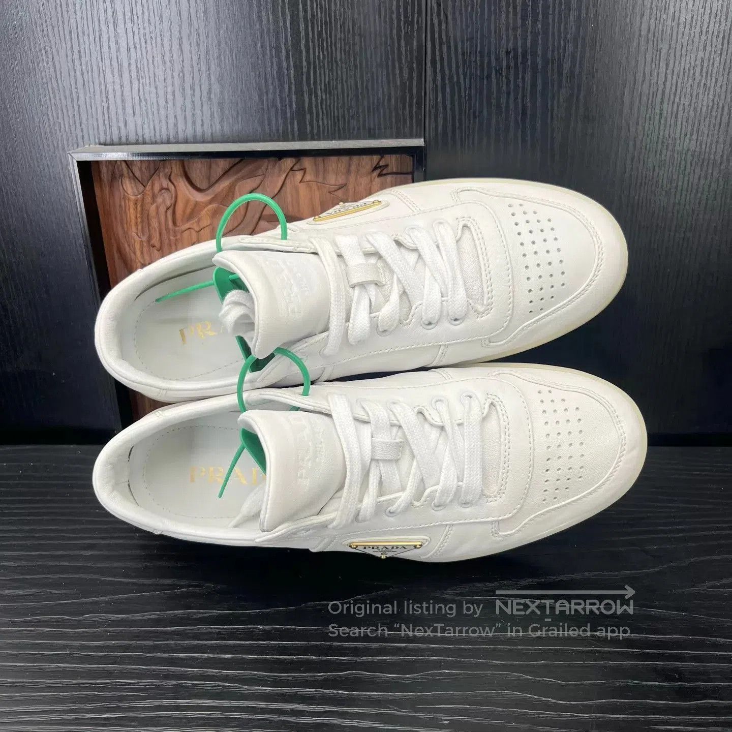 Prada Beige Low-Top Sneakers Size 9. Size US 9 / EU 42 - 5 Thumbnail