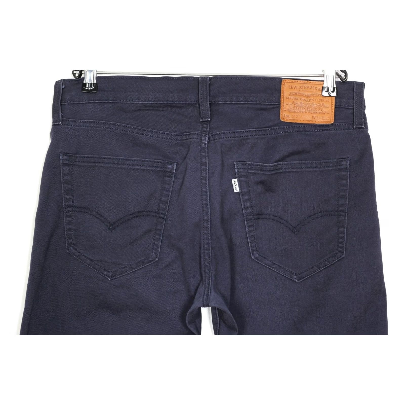 Levi's LEVI’S 512 PREMIUM Big E Slim Tapered Pants Trousers Men Size W34 L32 DZ7120 Jeans 34/32 Blue Slim 5-Pocket CasualMens Size US 34 / EU 50 - 4 Thumbnail