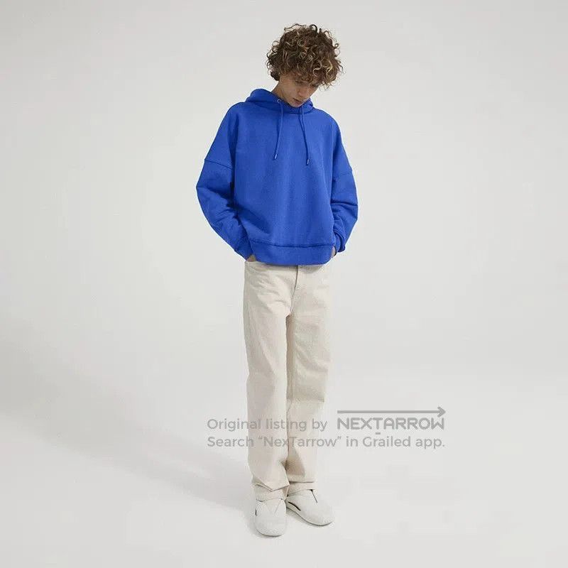 Calvin Klein Blue Oversized Hoodie with Drawstring Hood. Size US XL / EU 56 / 4 - 3 Thumbnail