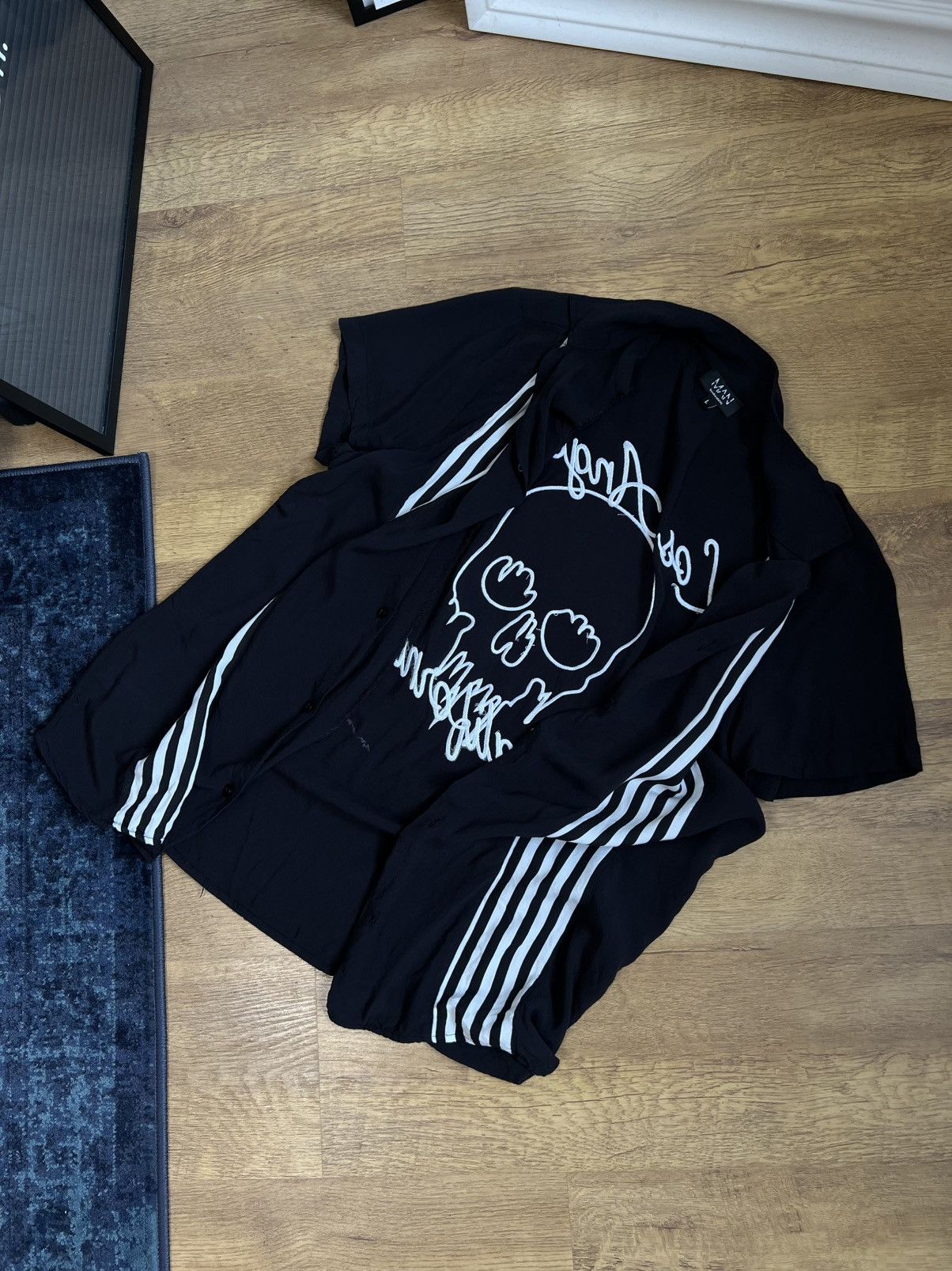 Boohoo Viscose skull Los Angeles California shirt Size US L / EU 52-54 / 3 - 4 Thumbnail
