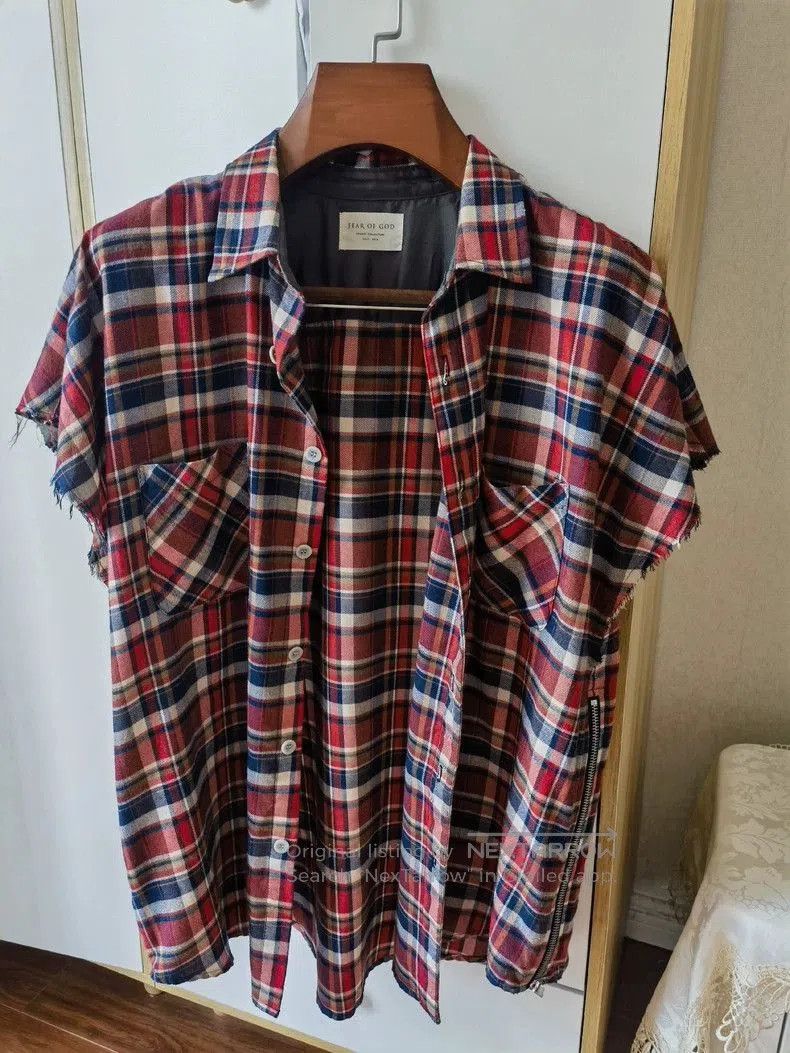 Fear of God Fear of God 4th Vintage Red Plaid Vest. Size US L / EU 52-54 / 3 - 1 Thumbnail