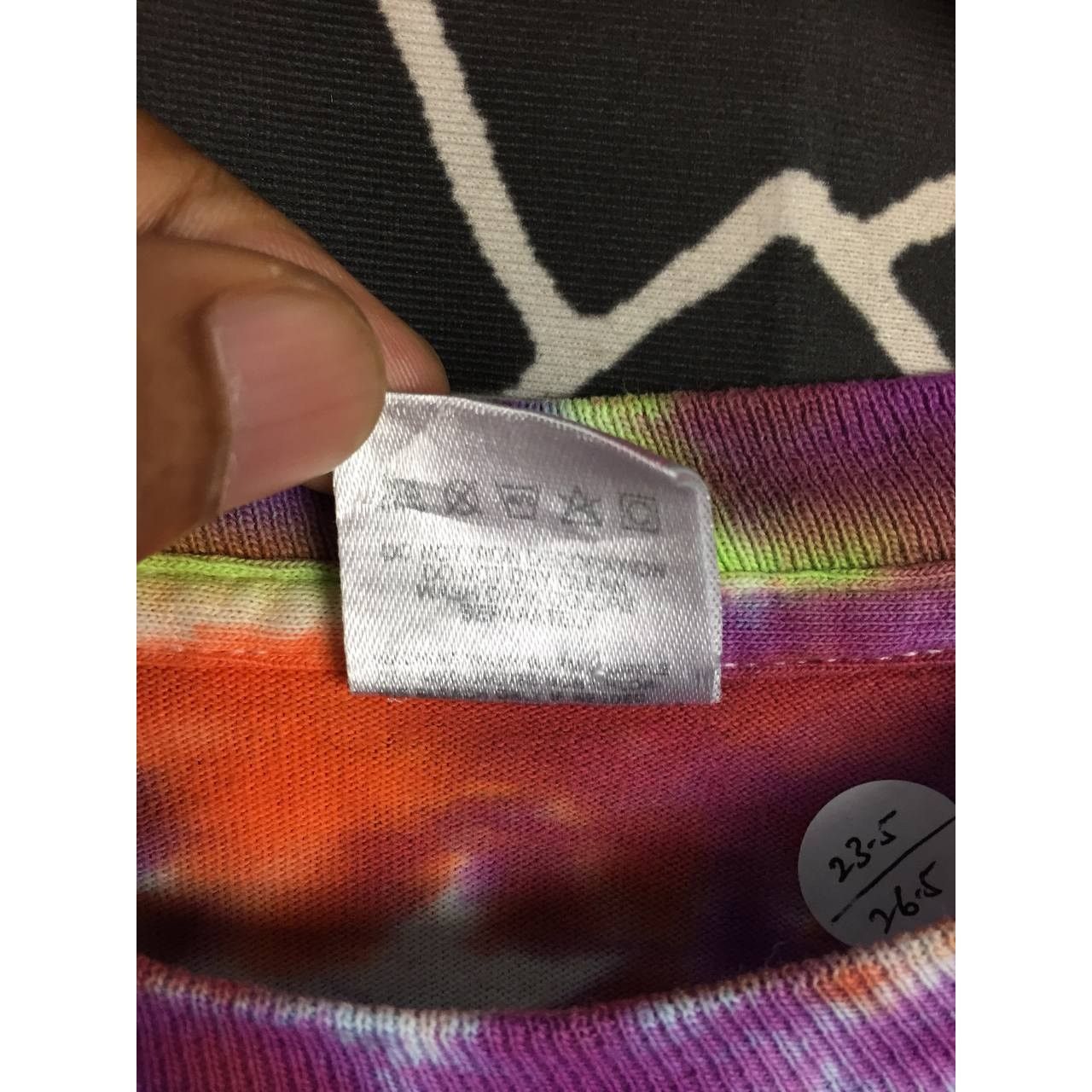 Fruit Of The Loom × Vintage Vtg 90s Rainbow Loud Tie Dye Made In Usa Tee Size US XL / EU 56 / 4 - 13 Thumbnail