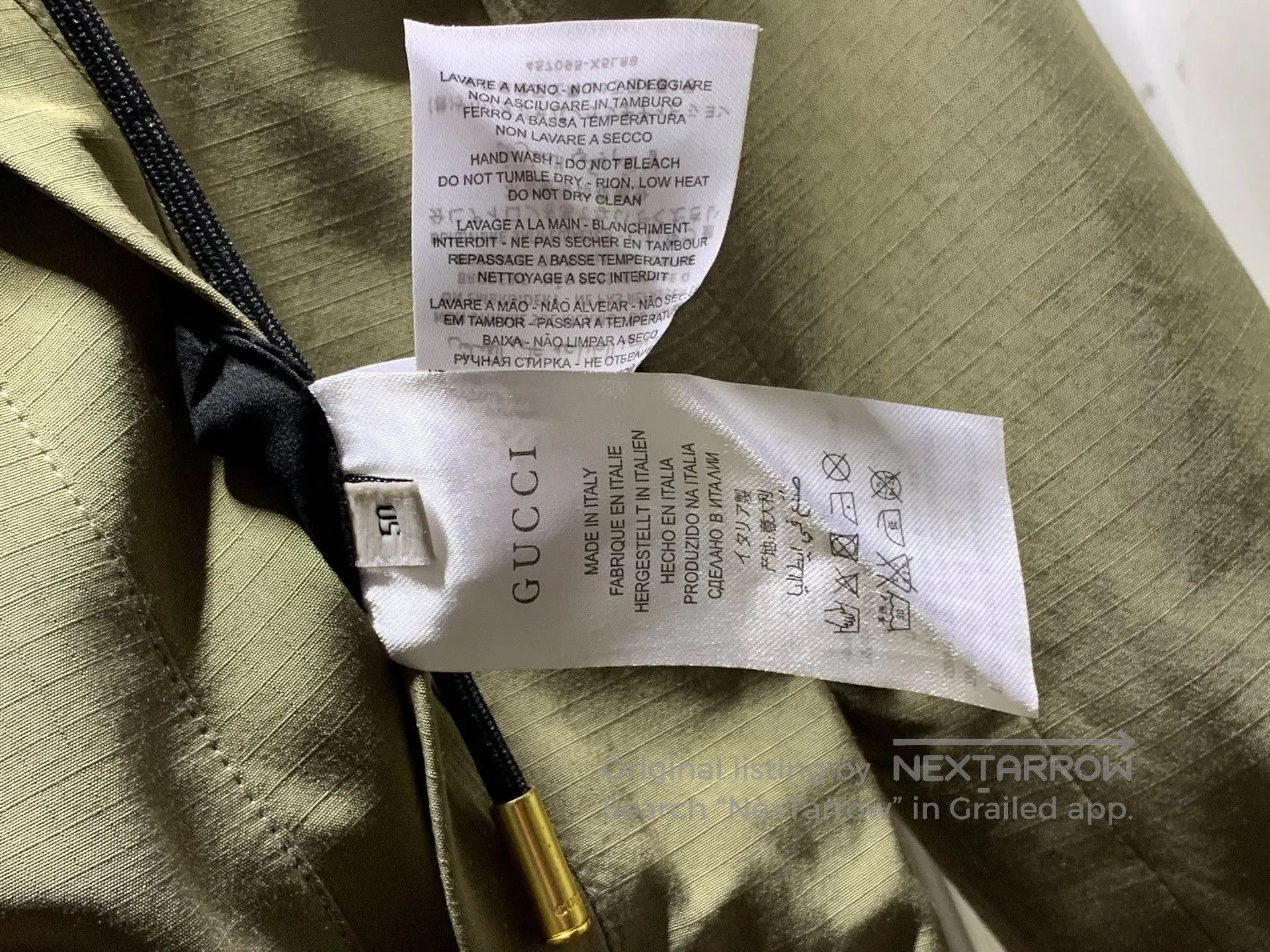 Japanese Brand Gucci Men's Double-Sided Hooded Jacket. Size US M / EU 48-50 / 2 - 5 Thumbnail