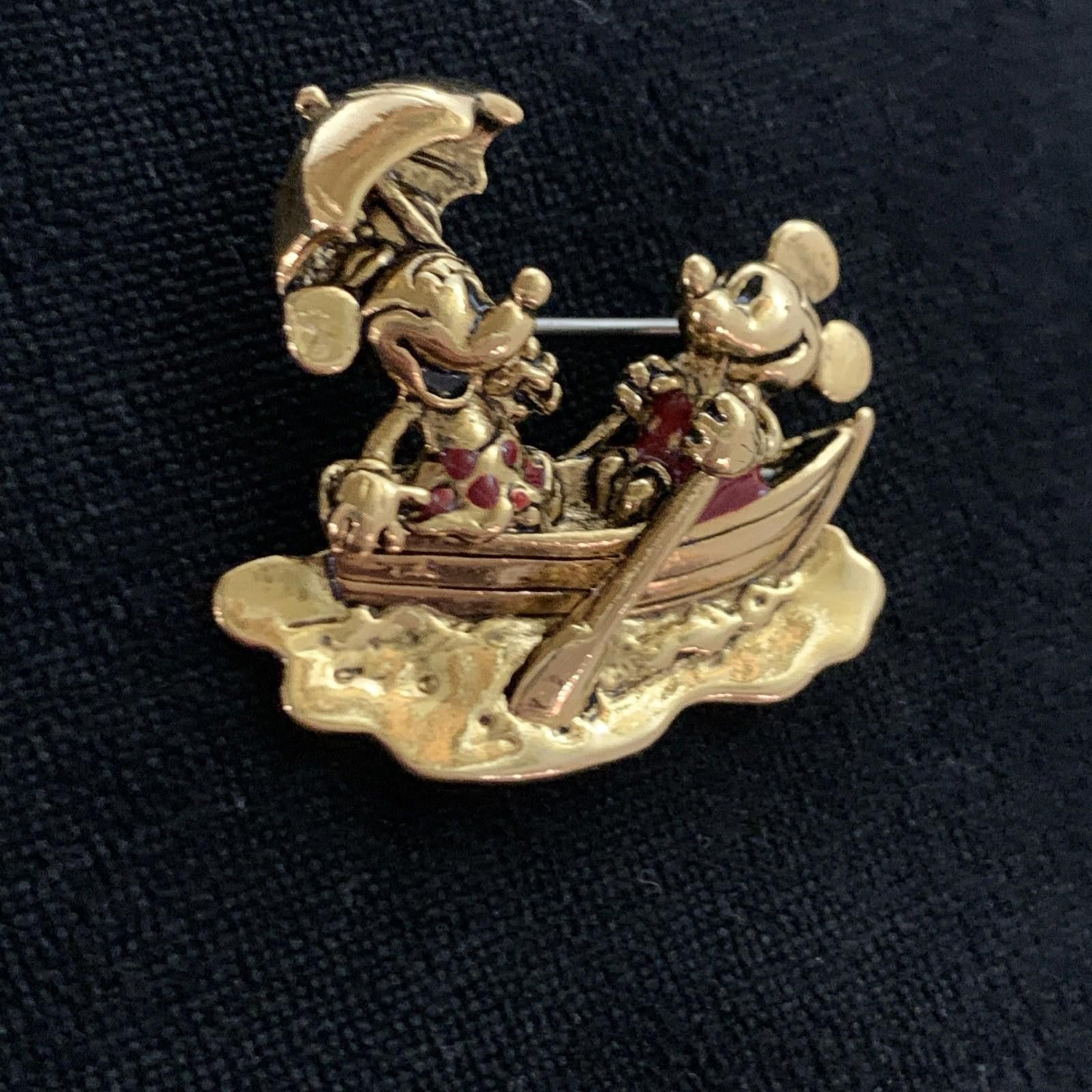 Disney Vintage Retired Disney Napier Golden Mickey And Minnie Mouse Size ONE SIZE - 4 Thumbnail