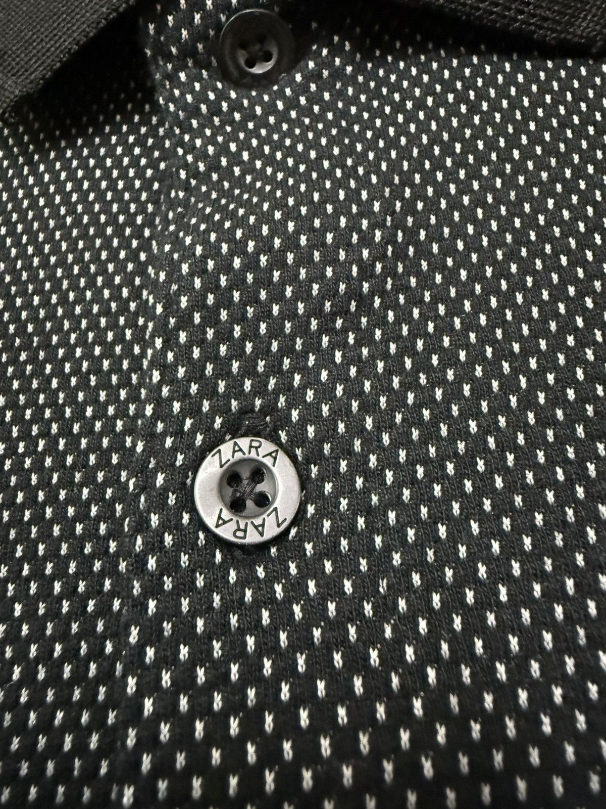 Zara Zara Black Colar Shirt Size US M / EU 48-50 / 2 - 8 Thumbnail