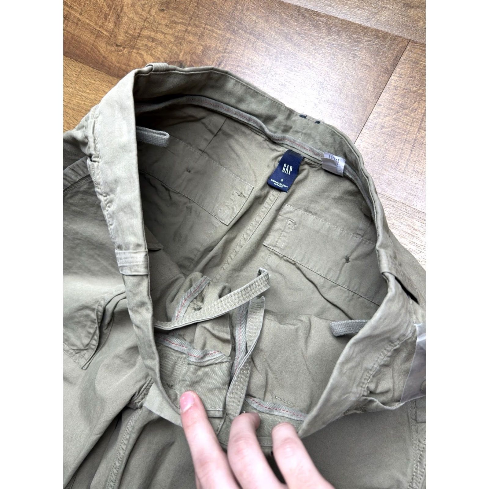 Gap NWT Gap Vintage Y2K Green Military Paratrooper Baggy Pants Mens Size 32 Size US 32 / EU 48 - 6 Thumbnail