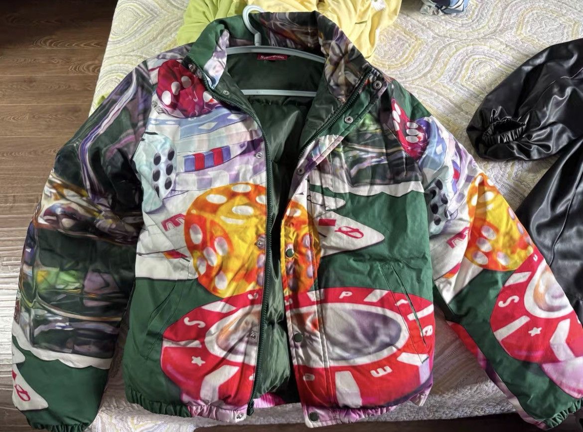 Supreme Supreme Casino down jacket Green Size US M / EU 48-50 / 2 - 1 Thumbnail