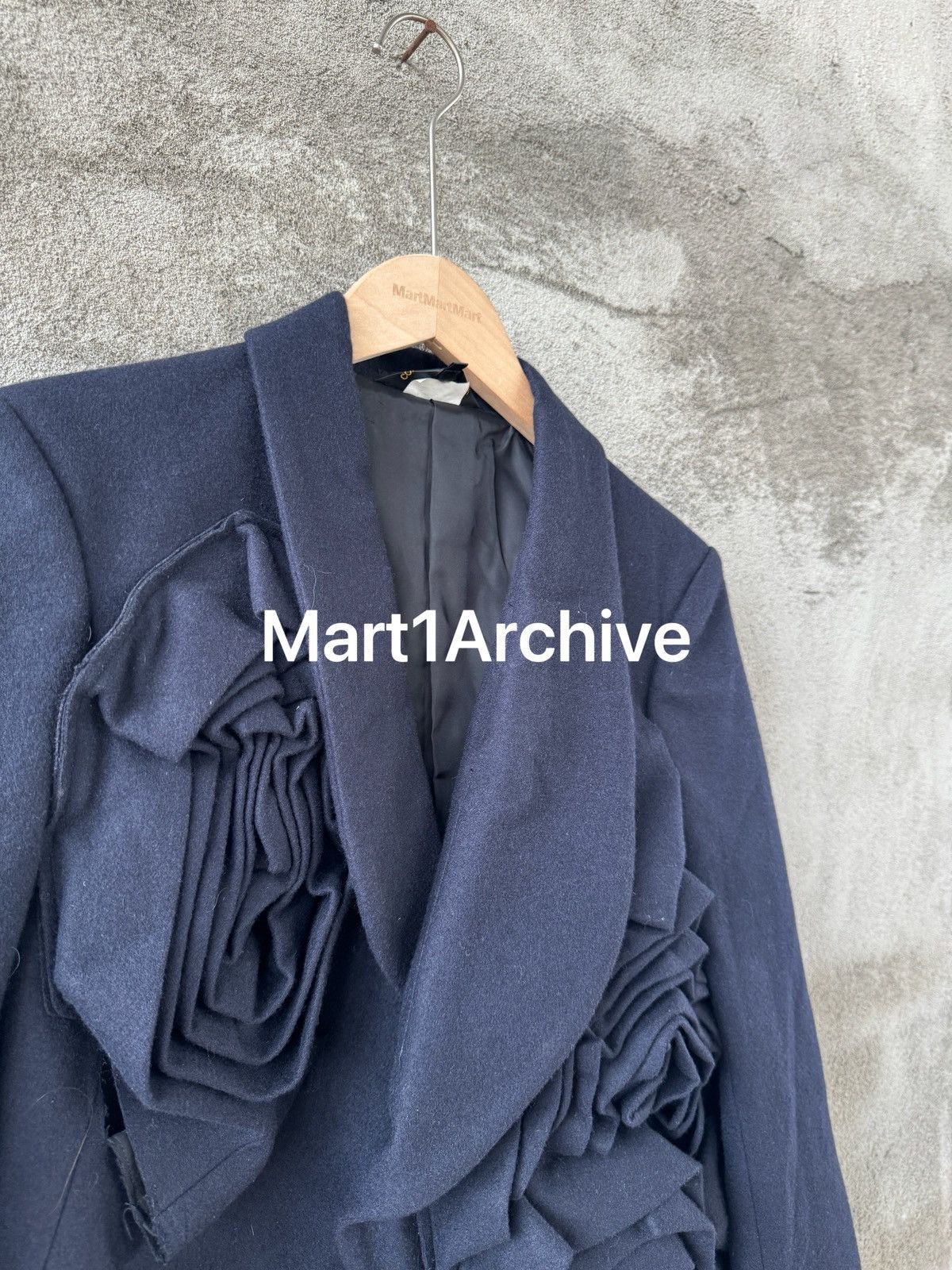 Comme des Garcons Comme Des Garçons 13FW 3D Rose Tailcoat Blazer Size 36S - 4 Thumbnail