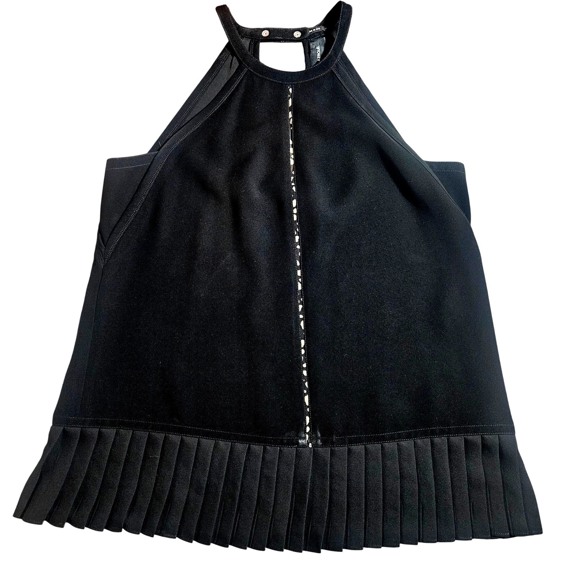 Other Yigal Azrouël Women Pleated Halter Top Black 12 Gallery Mini Size XL / US 12-14 / IT 48-50 - 3 Thumbnail