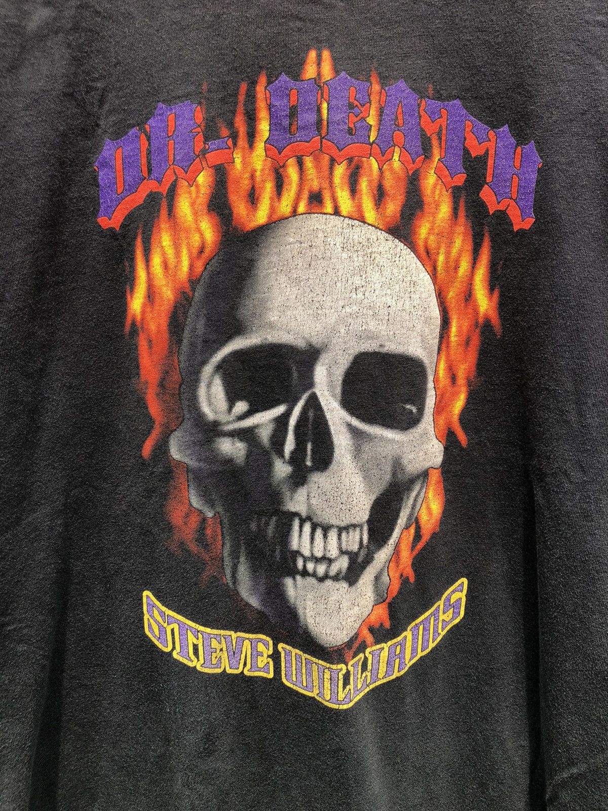Vintage Vintage 90's DR DEATH Steve Williams Wrestling Tee Size US L / EU 52-54 / 3 - 5 Thumbnail