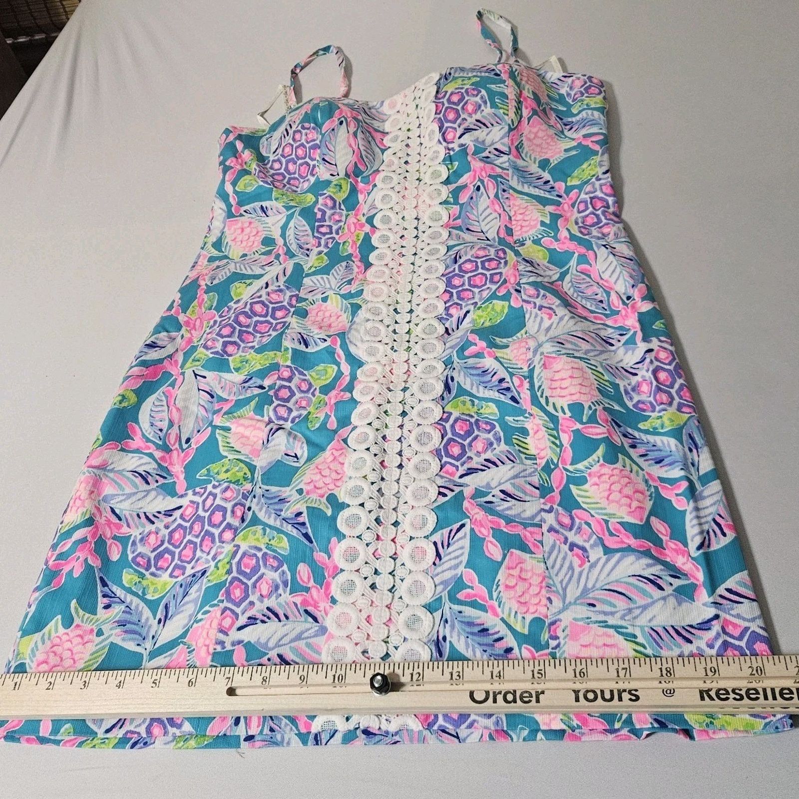 Lilly Pulitzer Lilly Pulitzer Shelli Stretch Dress Pink Floral Womens Sz 8 Size M / US 6-8 / IT 42-44 - 10 Thumbnail